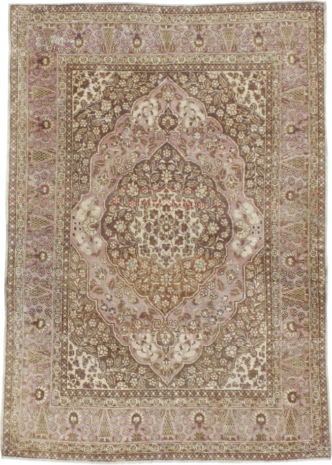 Antique Persian Tabriz Rug, No.13363 - Gsblank