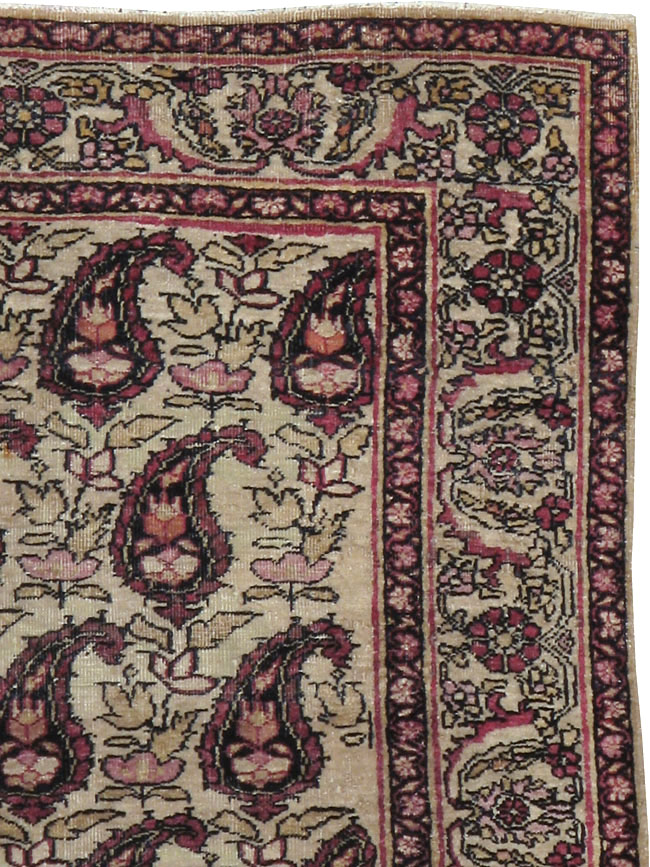 Antique Persian Lavar Kerman Rug, No.13384 - Gsblank