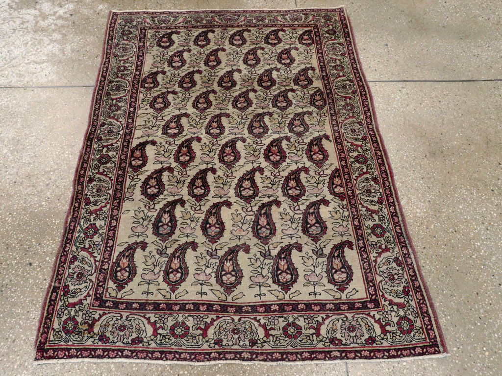 Antique Persian Lavar Kerman Rug, No.13384 - Gsblank