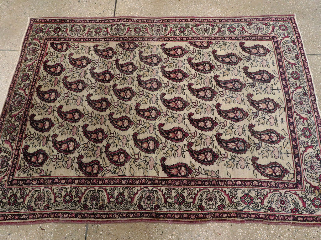 Antique Persian Lavar Kerman Rug, No.13384 - Gsblank