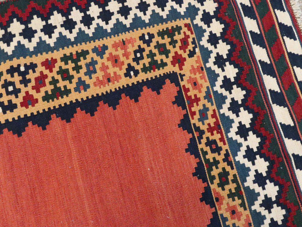 Vintage Persian Pictorial Kilim, No.13396 - Gsblank