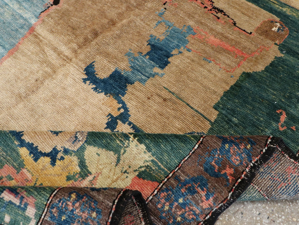 Vintage Persian Gabbeh Pictorial Rug, No.13419 - Gsblank