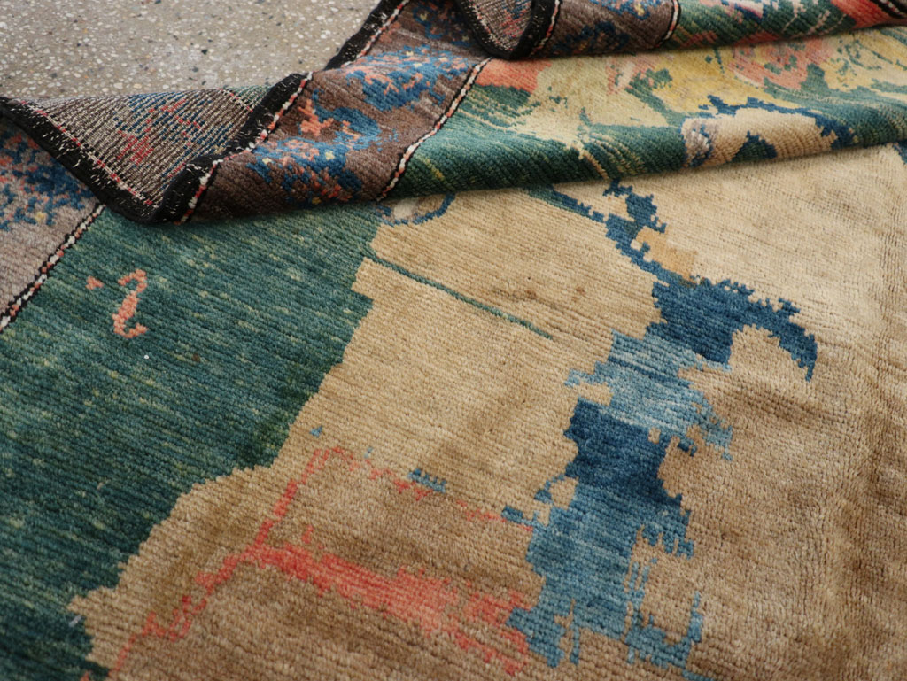 Vintage Persian Gabbeh Pictorial Rug, No.13419 - Gsblank