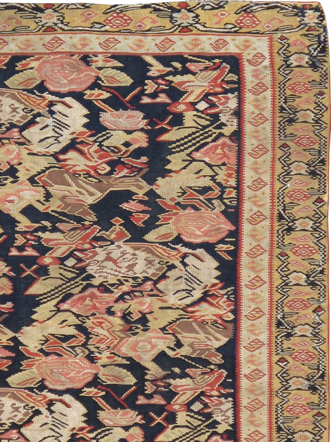 Antique Persian Senneh Kilim, No.13433 - Gsblank