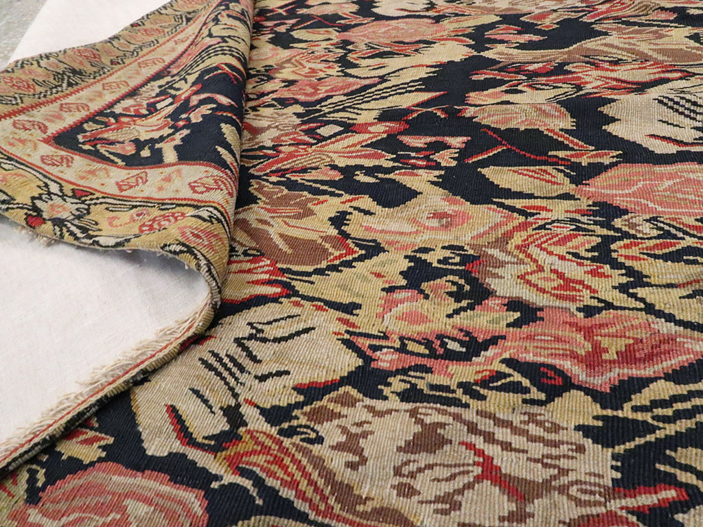 Antique Persian Senneh Kilim, No.13433 - Gsblank