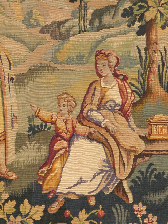 Antique French Tapestry, No.13436 - Gsblank