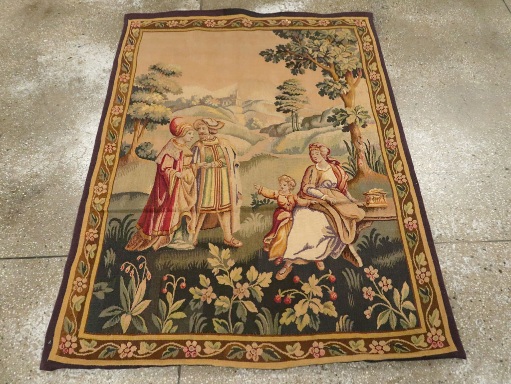 Antique French Tapestry, No.13436 - Gsblank