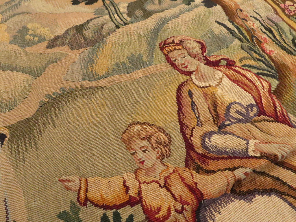 Antique French Tapestry, No.13436 - Gsblank