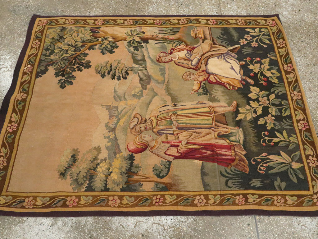 Antique French Tapestry, No.13436 - Gsblank