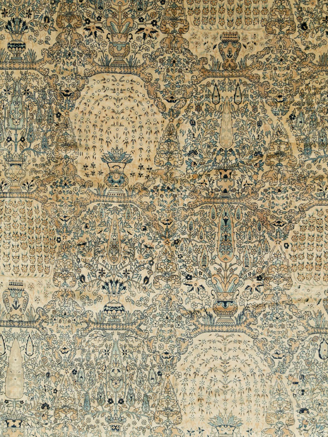 Vintage Indian Lahore Oversize Carpet, No.13446 - Gsblank
