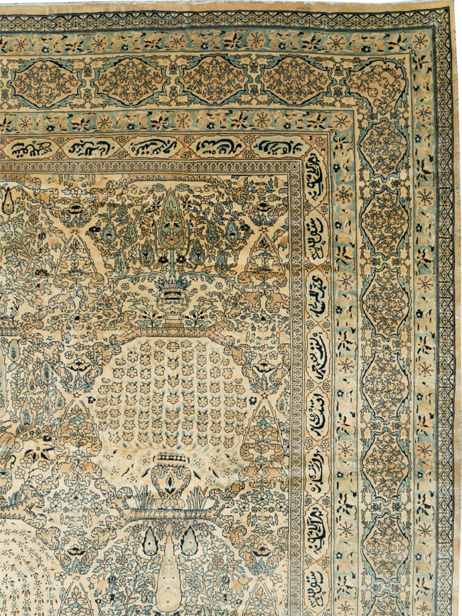 Vintage Indian Lahore Oversize Carpet, No.13446 - Gsblank