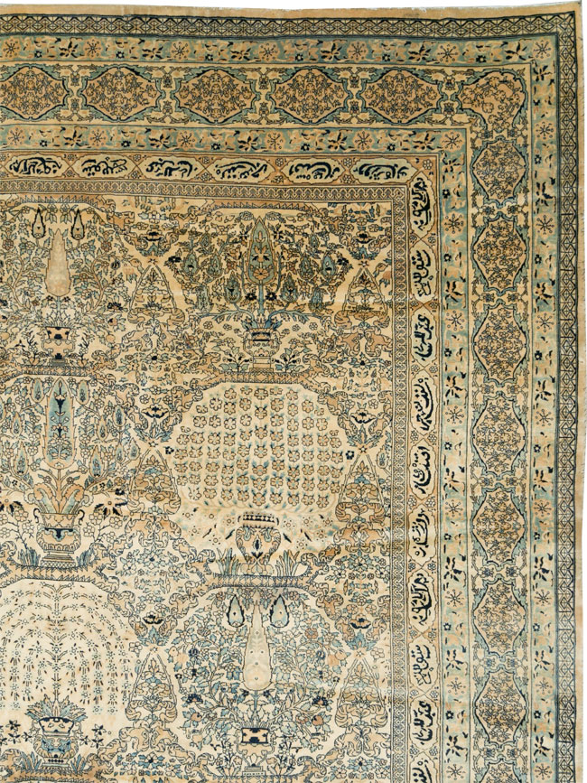 Vintage Indian Lahore Oversize Carpet, No.13446 - Gsblank