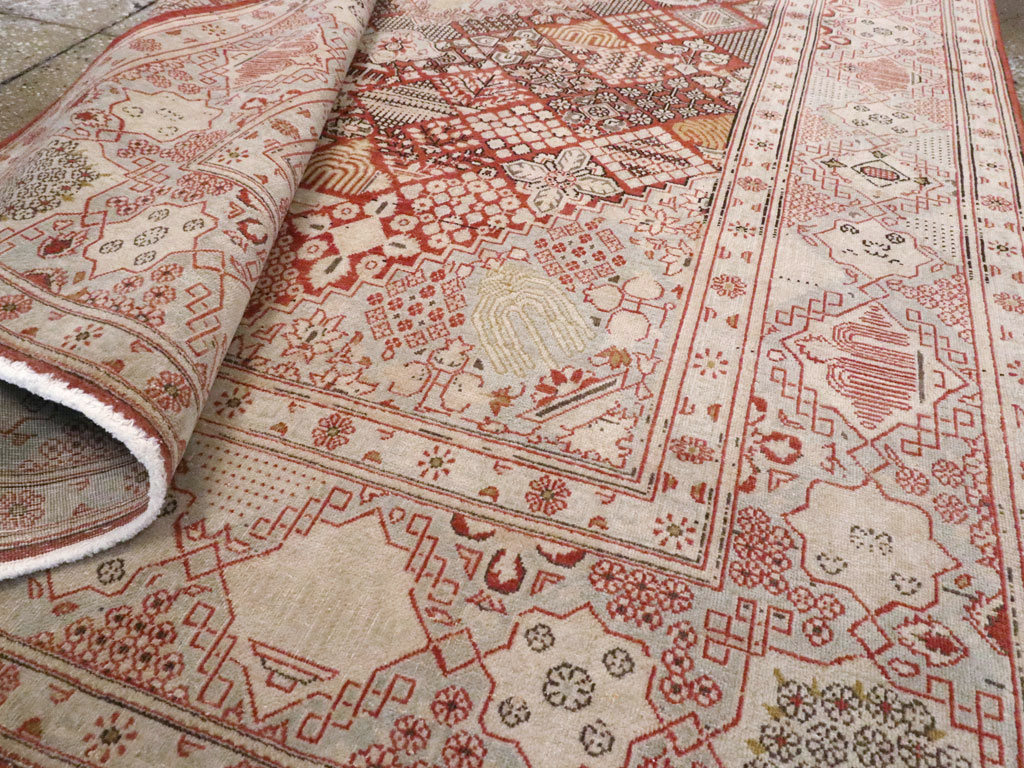 Vintage Persian Kashan Rug, No.13477 - Gsblank