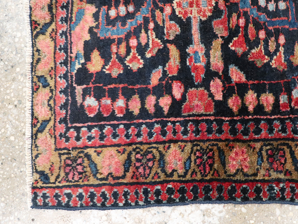 Vintage Persian Lilihan Rug, No.13480 - Gsblank