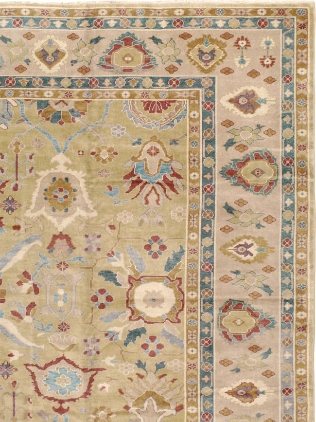 Modern Turkish Oushak Large Carpet, No.13488 - Gsblank
