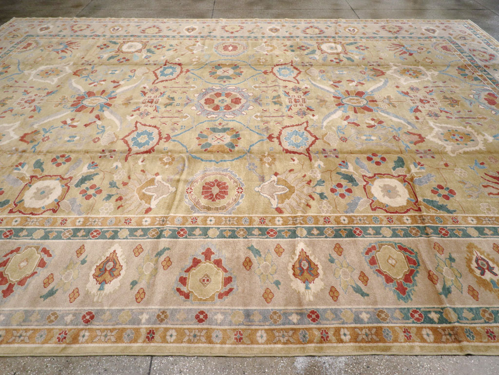 Modern Turkish Oushak Large Carpet, No.13488 - Gsblank