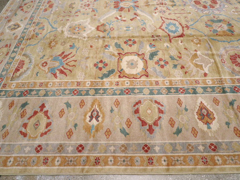 Modern Turkish Oushak Large Carpet, No.13488 - Gsblank