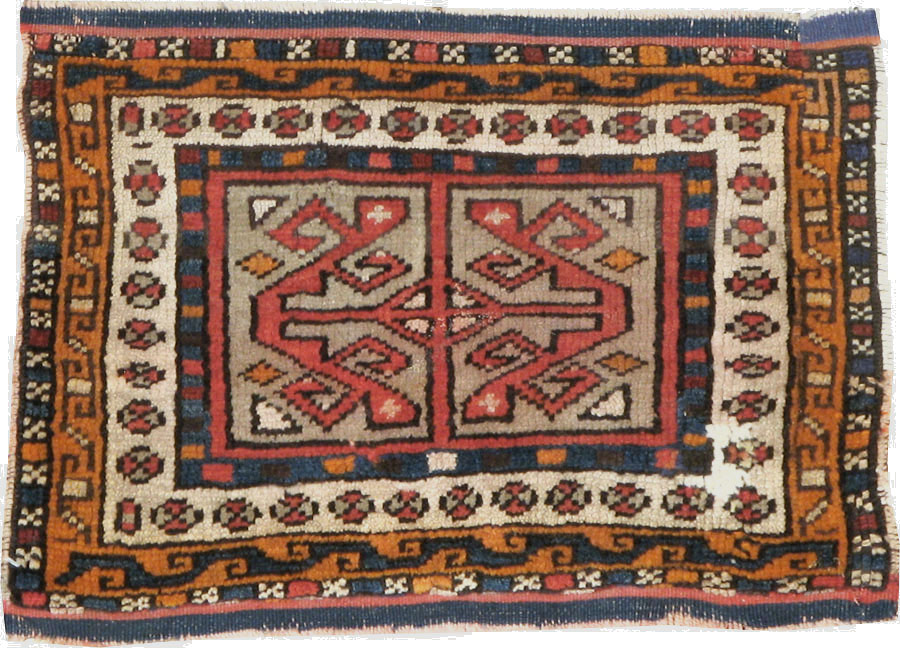 Antique Kurdish Persian Rug (Pair: 1 of 2), No.13497 - Gsblank
