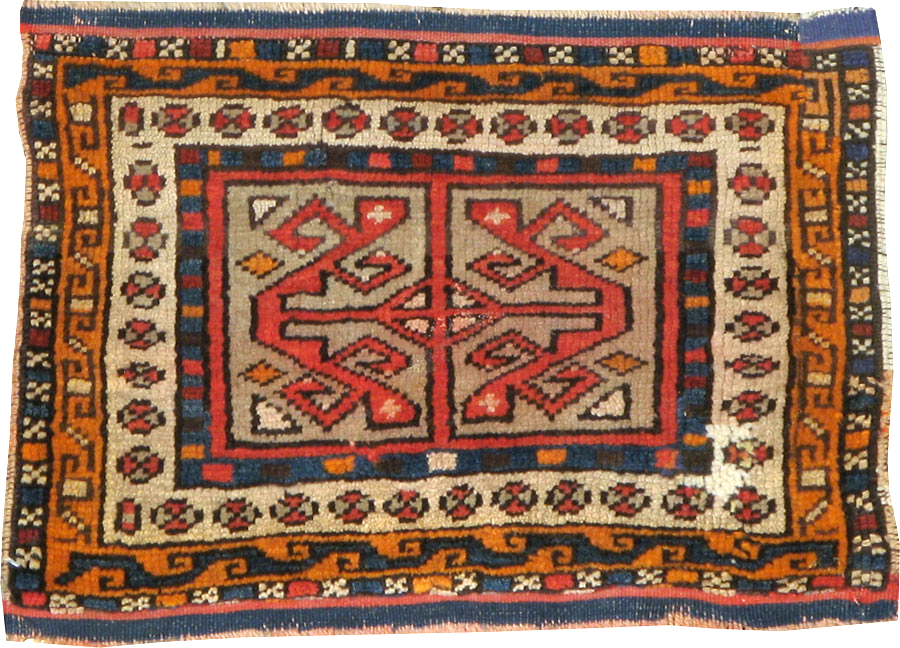 Antique Kurdish Persian Rug (Pair: 1 of 2), No.13497 - Gsblank