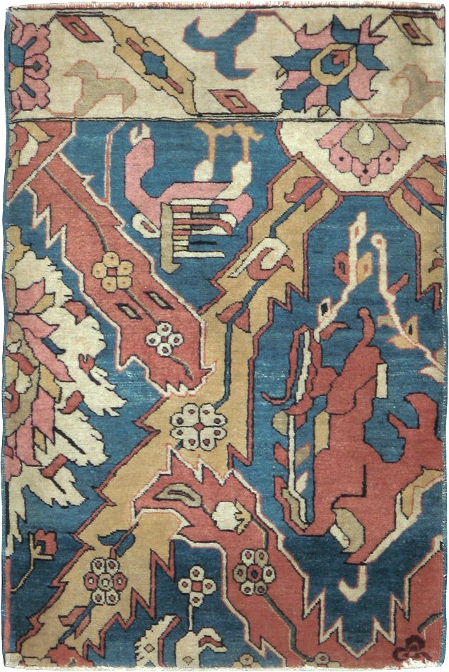 Antique Indian Larestan Sampler Rug, No.13498 - Gsblank