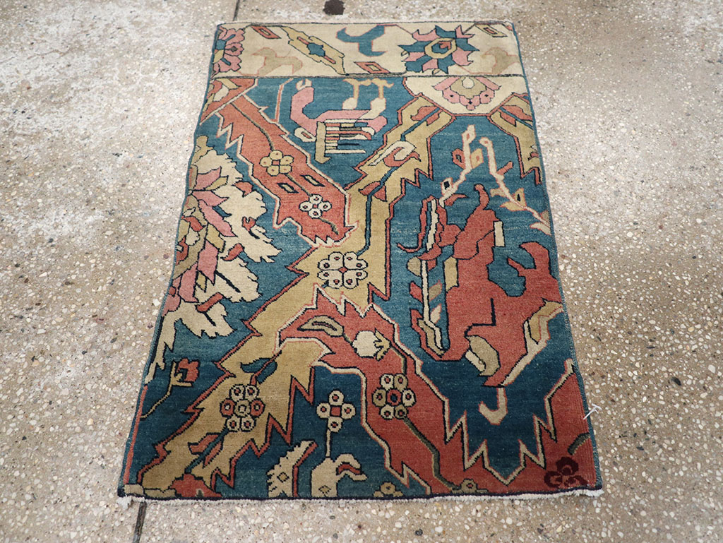 Antique Indian Larestan Sampler Rug, No.13498 - Gsblank