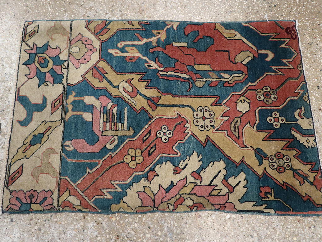 Antique Indian Larestan Sampler Rug, No.13498 - Gsblank