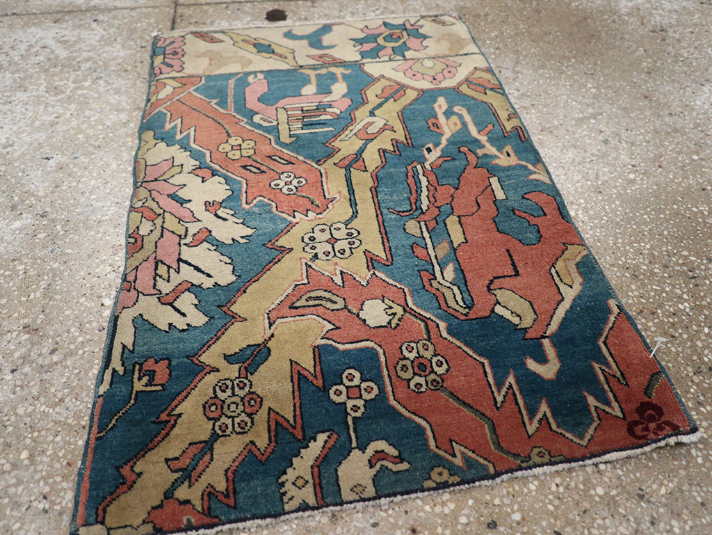 Antique Indian Larestan Sampler Rug, No.13498 - Gsblank