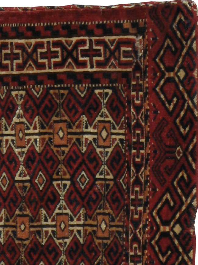 Antique Persian Turkoman Saddlebag (Khorjin), No.13501 - Gsblank