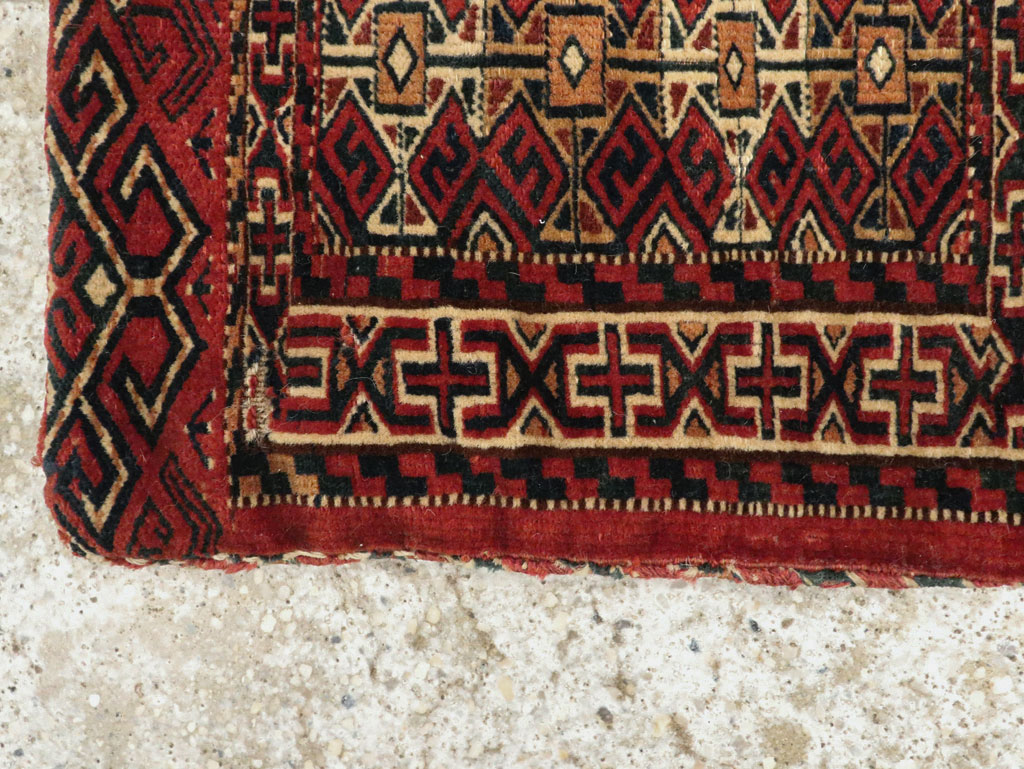 Antique Persian Turkoman Saddlebag (Khorjin), No.13501 - Gsblank