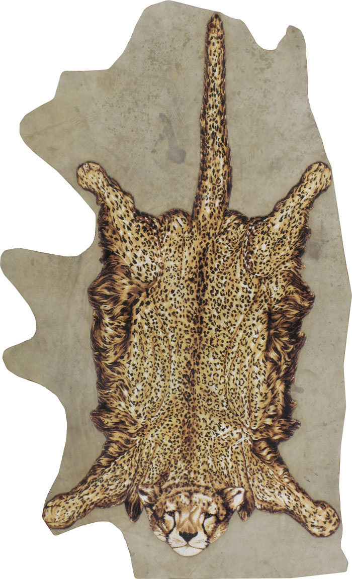 Persian Tabriz Lion Rug, No.13514 - Gsblank