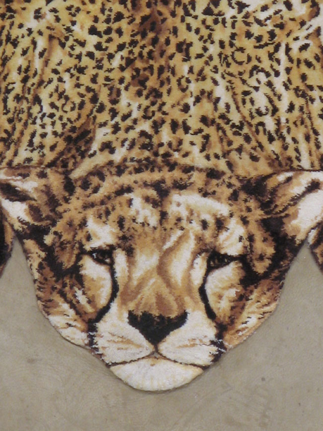 Persian Tabriz Lion Rug, No.13514 - Gsblank