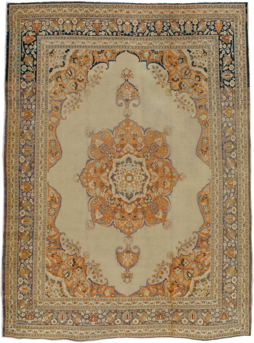 Antique Persian Tabriz Carpet, No.13585 - Gsblank