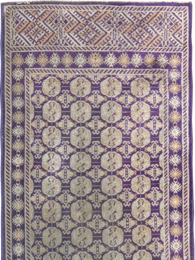 Vintage Indian Cotton Agra runner, No.13609 - Gsblank