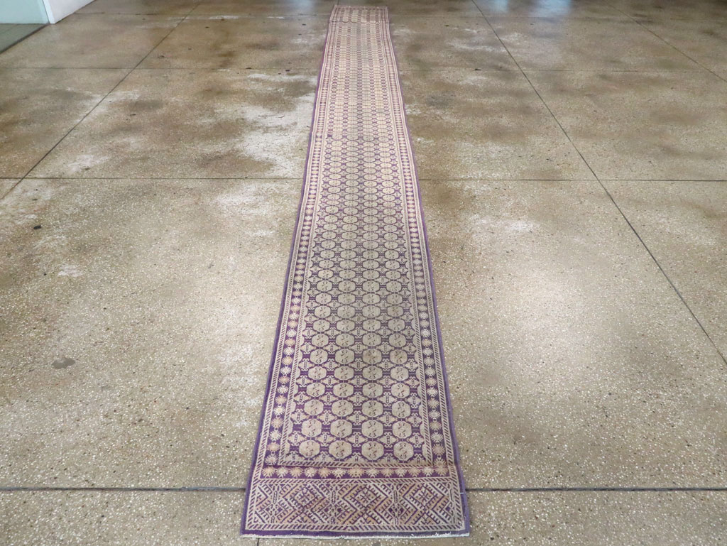 Vintage Indian Cotton Agra runner, No.13609 - Gsblank