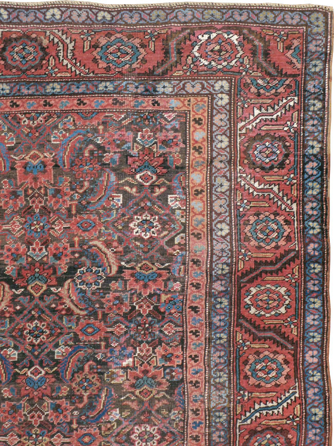 Antique Persian Bakshaish Carpet, No.13629 - Gsblank