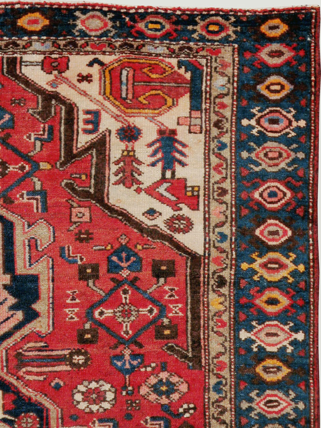 Vintage Persian Malayer Rug, No.13647 - Gsblank
