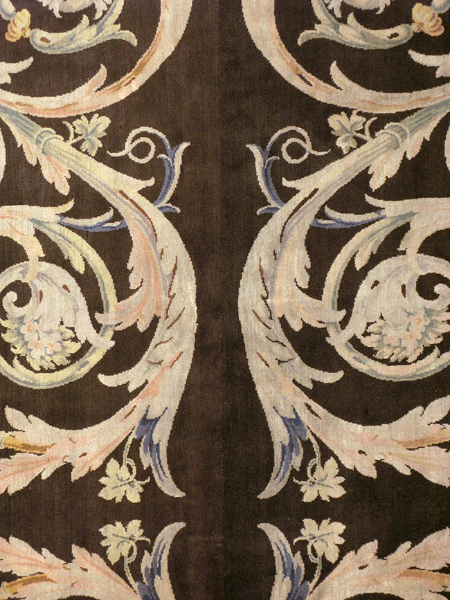 Antique French Savonnerie Carpet, No.13648 - Gsblank