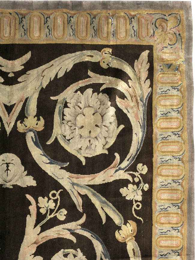 Antique French Savonnerie Carpet, No.13648 - Gsblank