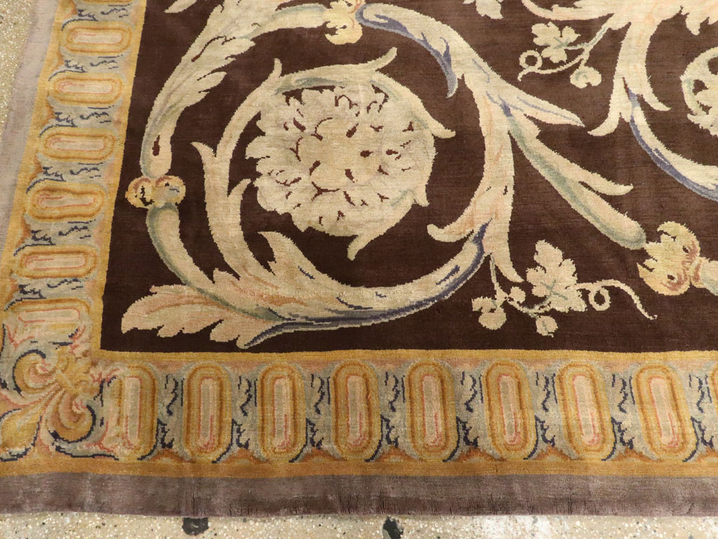 Antique French Savonnerie Carpet, No.13648 - Gsblank