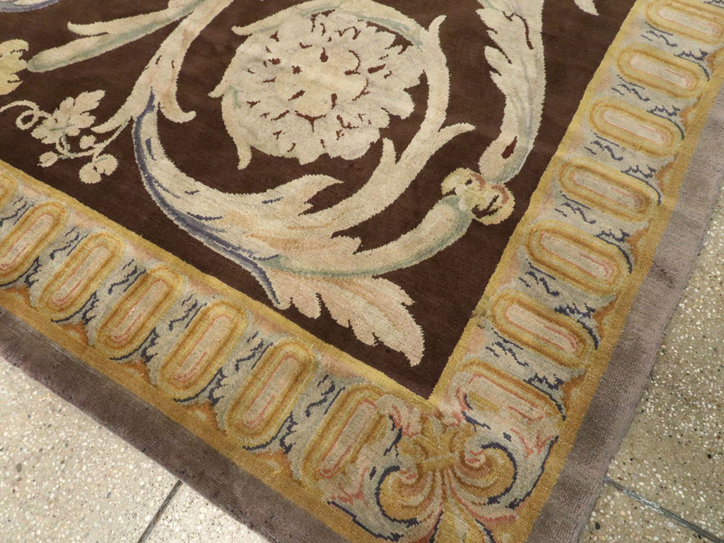 Antique French Savonnerie Carpet, No.13648 - Gsblank