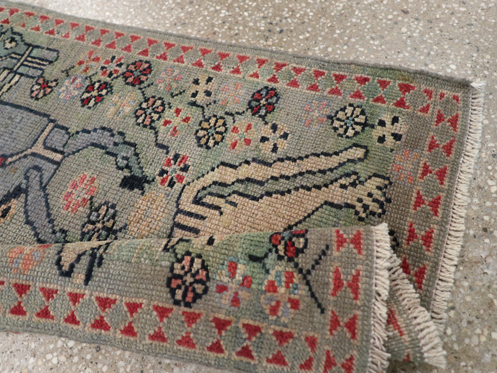 Antique Persian Malayer Pictorial Rug (Pair: 1 of 2), No.13667 - Gsblank