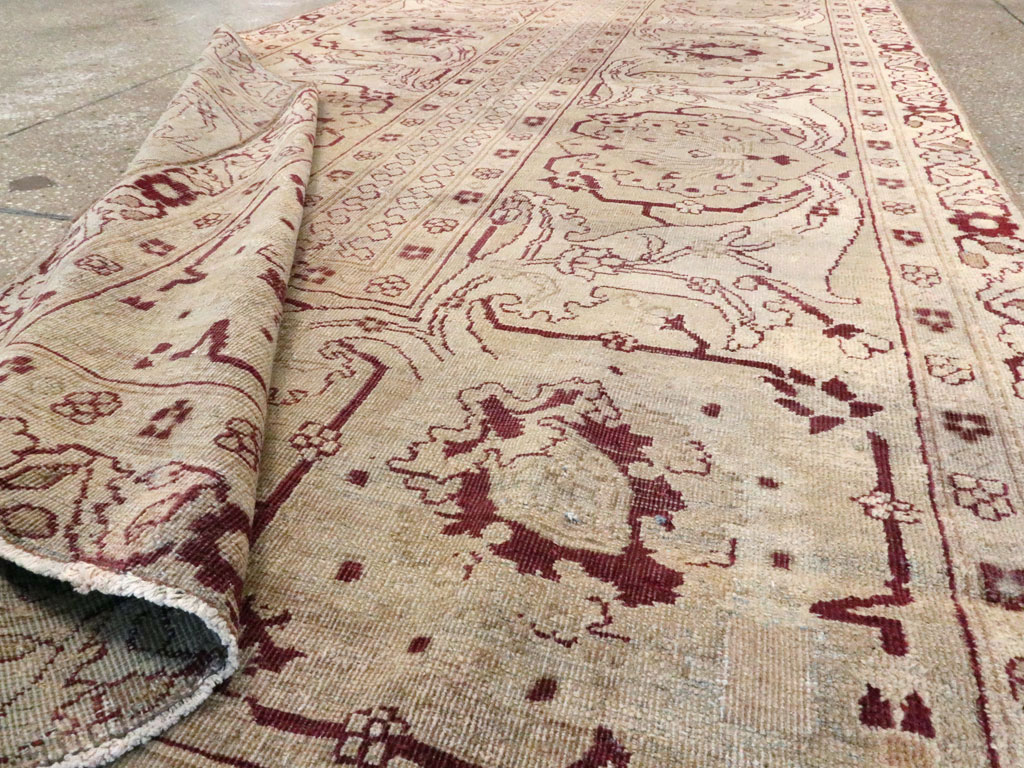 Antique Indian Amritsar Wide Gallery Runner, No.13673 - Gsblank