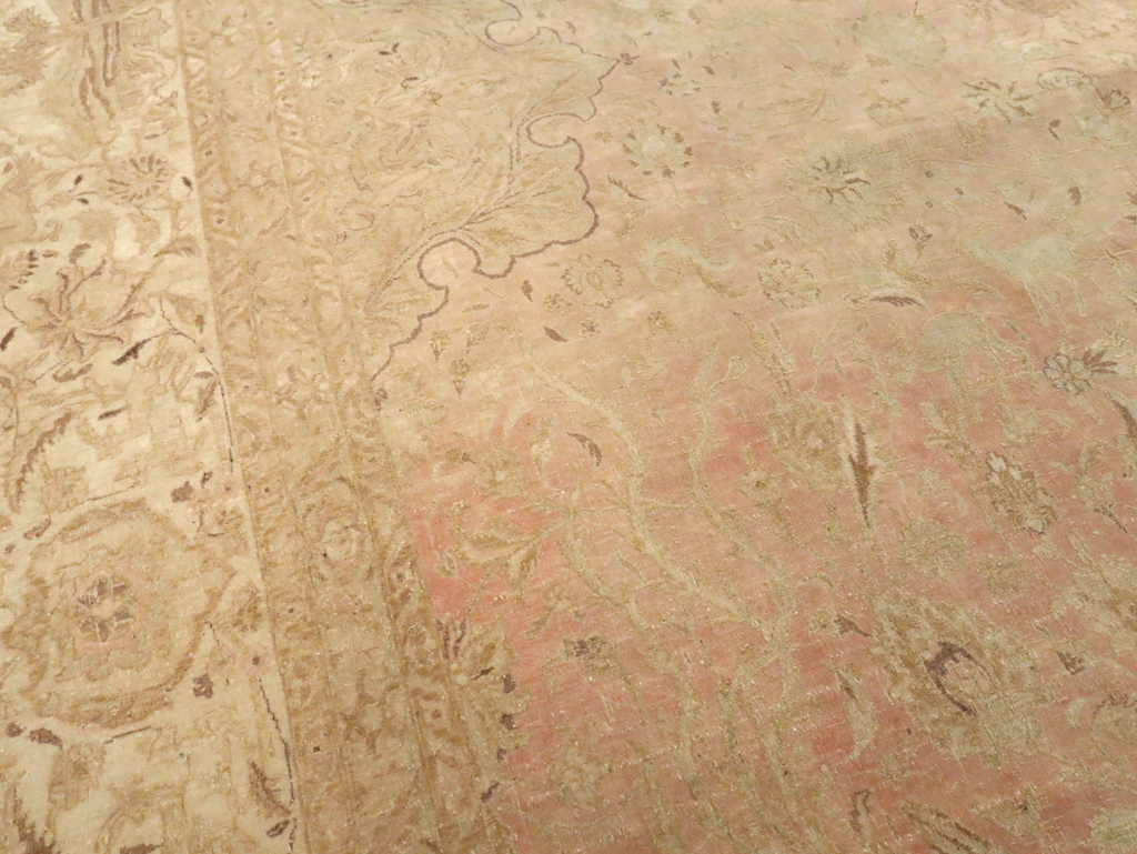 Vintage Persian Tabriz Carpet, No.13693 - Gsblank