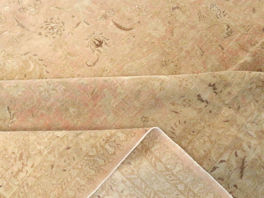 Vintage Persian Tabriz Carpet, No.13693 - Gsblank