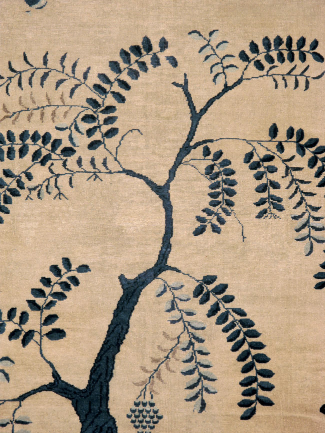 Antique Chinese Peking Wide Gallery Runner, No.13708 - Gsblank