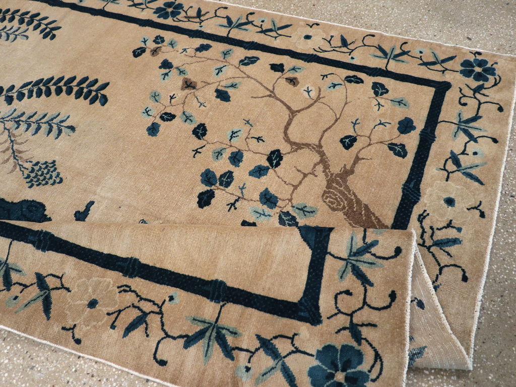 Antique Chinese Peking Wide Gallery Runner, No.13708 - Gsblank