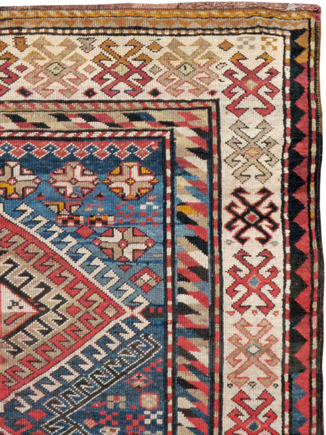 Antique Caucasian Kazak Rug, No.13717 - Gsblank