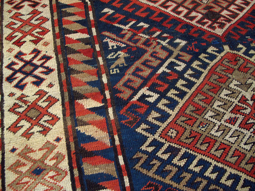 Antique Caucasian Kazak Rug, No.13717 - Gsblank
