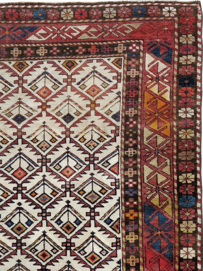 Antique Caucasian Shirvan Rug, No.13718 - Gsblank