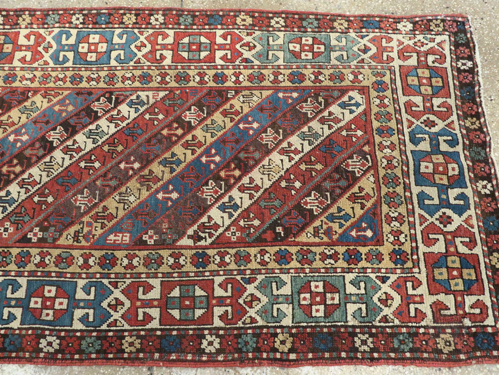 Antique Caucasian Kazak Long Rug, No.13719 - Gsblank